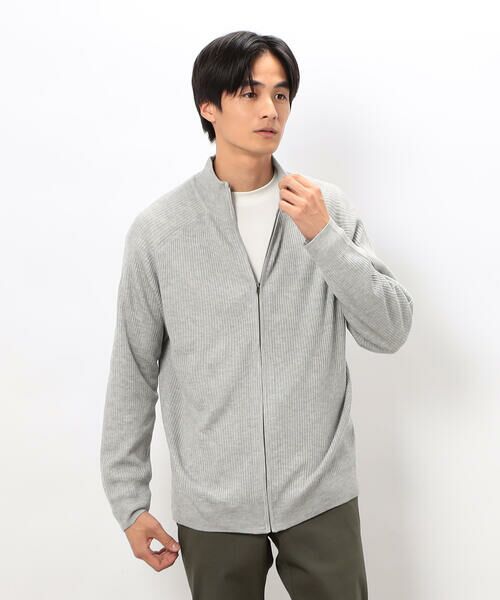 COMME CA ISM / コムサイズム カーディガン・ボレロ | 日本の色 リブZIPカーディガン | 詳細5
