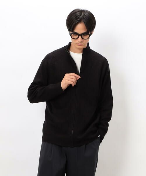 COMME CA ISM / コムサイズム カーディガン・ボレロ | 日本の色 リブZIPカーディガン | 詳細9