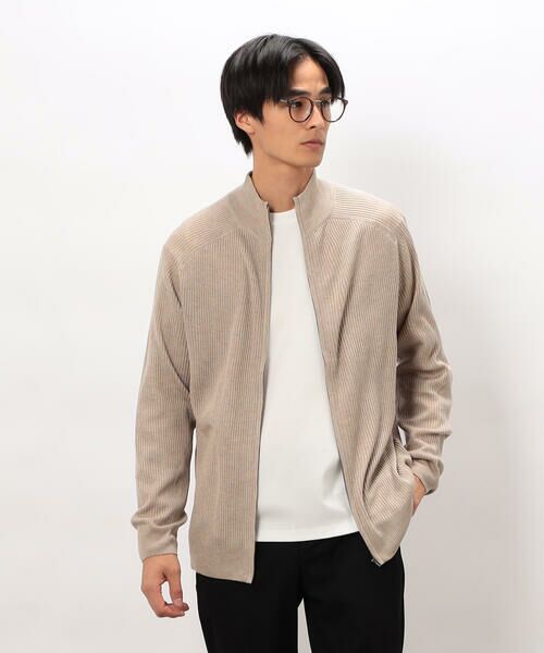 COMME CA ISM / コムサイズム カーディガン・ボレロ | 日本の色 リブZIPカーディガン | 詳細14