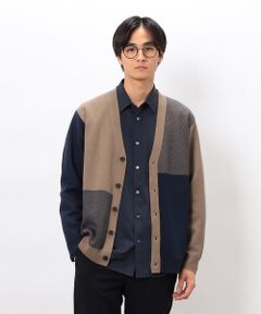 COMME CA ISM / コムサイズム カーディガン・ボレロ | チェック柄ジャガードカーディガン