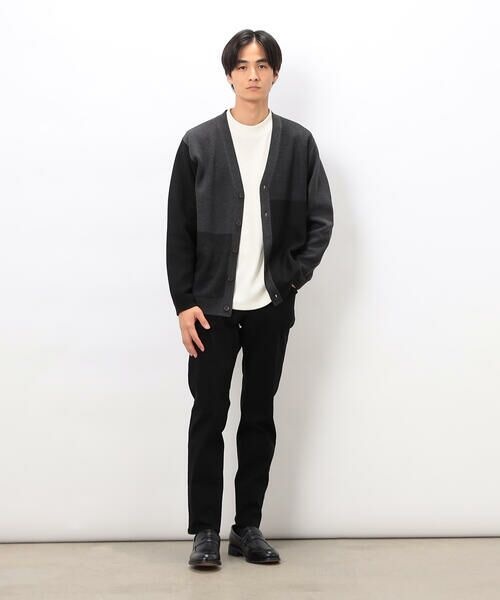 COMME CA ISM / コムサイズム カーディガン・ボレロ | チェック柄ジャガードカーディガン | 詳細1