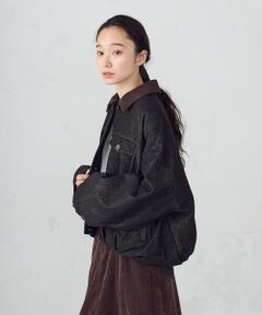 COMME CA ISM / コムサイズム ブルゾン | 衿コーデュロイ デニムブルゾン / セットアップ対応