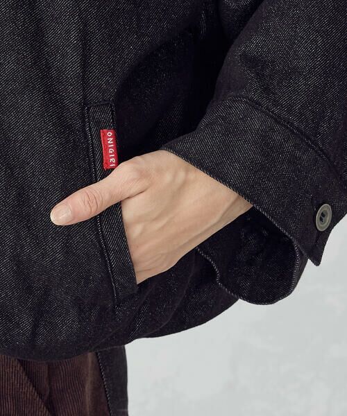 COMME CA ISM / コムサイズム ブルゾン | 衿コーデュロイ デニムブルゾン / セットアップ対応 | 詳細12