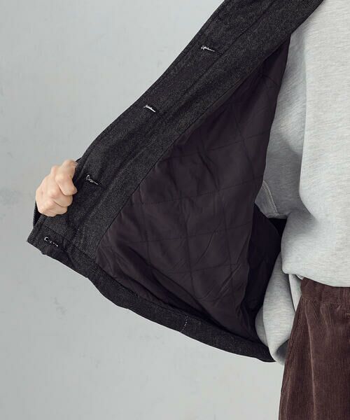 COMME CA ISM / コムサイズム ブルゾン | 衿コーデュロイ デニムブルゾン / セットアップ対応 | 詳細14