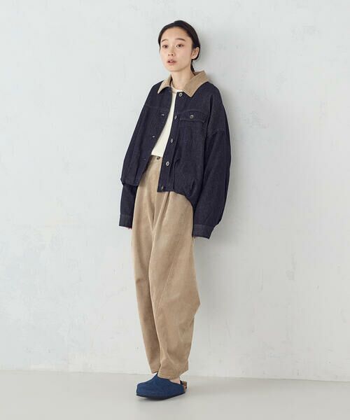 COMME CA ISM / コムサイズム ブルゾン | 衿コーデュロイ デニムブルゾン / セットアップ対応 | 詳細19