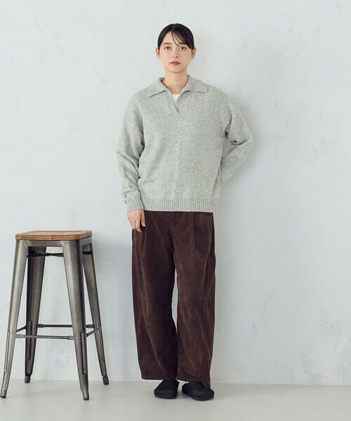 COMME CA ISM / コムサイズム ニット・セーター | 【セットアイテム】スキッパーニット+長袖Tシャツ | 詳細1