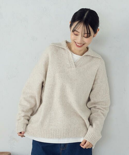 COMME CA ISM / コムサイズム ニット・セーター | 【セットアイテム】スキッパーニット+長袖Tシャツ | 詳細14