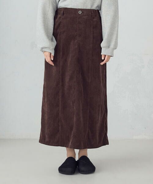 COMME CA ISM / コムサイズム ロング・マキシ丈スカート | コーデュロイ Ａラインスカート / セットアップ対応 | 詳細7