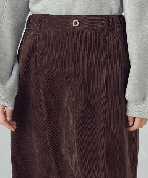 COMME CA ISM / コムサイズム ロング・マキシ丈スカート | コーデュロイ Ａラインスカート / セットアップ対応 | 詳細10