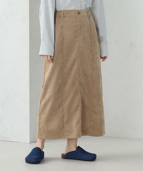 COMME CA ISM / コムサイズム ロング・マキシ丈スカート | コーデュロイ Ａラインスカート / セットアップ対応 | 詳細20