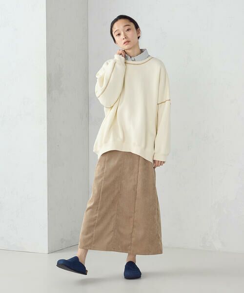 COMME CA ISM / コムサイズム ロング・マキシ丈スカート | コーデュロイ Ａラインスカート / セットアップ対応 | 詳細17