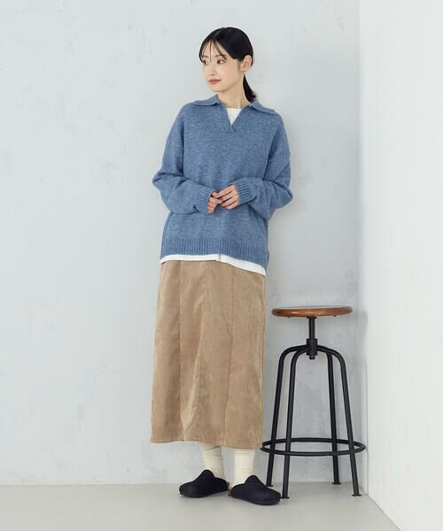 COMME CA ISM / コムサイズム ロング・マキシ丈スカート | コーデュロイ Ａラインスカート / セットアップ対応 | 詳細18