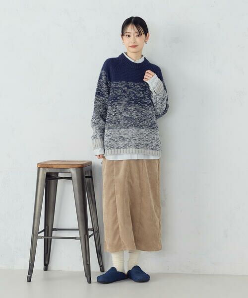 COMME CA ISM / コムサイズム ニット・セーター | 変形　鹿の子　グラデーション　ニット | 詳細1
