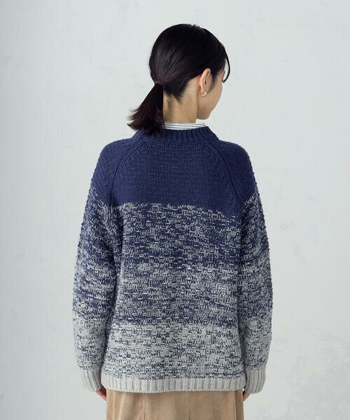 COMME CA ISM / コムサイズム ニット・セーター | 変形　鹿の子　グラデーション　ニット | 詳細7