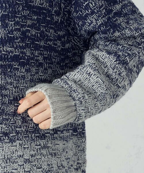 COMME CA ISM / コムサイズム ニット・セーター | 変形　鹿の子　グラデーション　ニット | 詳細9