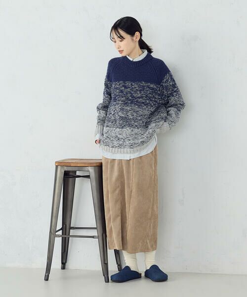 COMME CA ISM / コムサイズム ニット・セーター | 変形　鹿の子　グラデーション　ニット | 詳細2