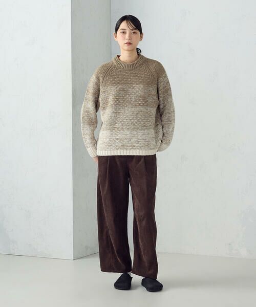 COMME CA ISM / コムサイズム ニット・セーター | 変形　鹿の子　グラデーション　ニット | 詳細12