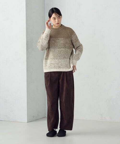 COMME CA ISM / コムサイズム ニット・セーター | 変形　鹿の子　グラデーション　ニット | 詳細13