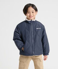 COMME CA ISM / コムサイズム ブルゾン | 【オンライン限定カラー:ブラック】リバーシブル キルト×ボア ブルゾン