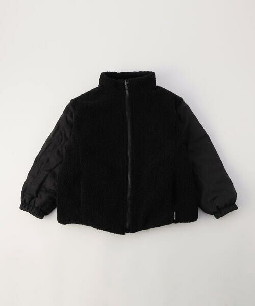 COMME CA ISM / コムサイズム ブルゾン | 【オンライン限定カラー:ブラック】リバーシブル キルト×ボア ブルゾン | 詳細1