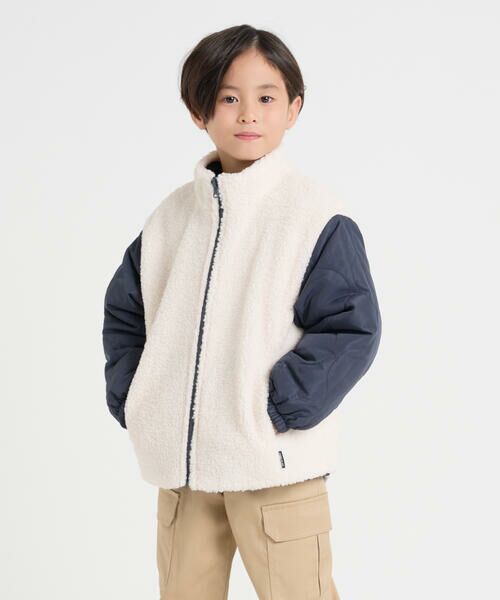 COMME CA ISM / コムサイズム ブルゾン | 【オンライン限定カラー:ブラック】リバーシブル キルト×ボア ブルゾン | 詳細4