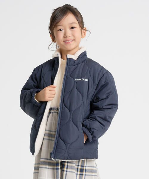 COMME CA ISM / コムサイズム ブルゾン | 【オンライン限定カラー:ブラック】リバーシブル キルト×ボア ブルゾン | 詳細5