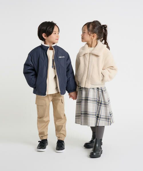 COMME CA ISM / コムサイズム ブルゾン | 【オンライン限定カラー:ブラック】リバーシブル キルト×ボア ブルゾン | 詳細7