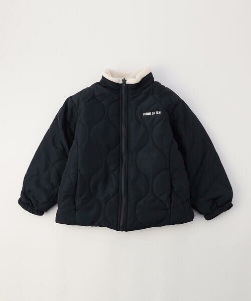 COMME CA ISM / コムサイズム ブルゾン | 【オンライン限定カラー:ブラック】リバーシブル キルト×ボア ブルゾン | 詳細8