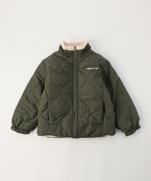 COMME CA ISM / コムサイズム ブルゾン | 【オンライン限定カラー:ブラック】リバーシブル キルト×ボア ブルゾン | 詳細12
