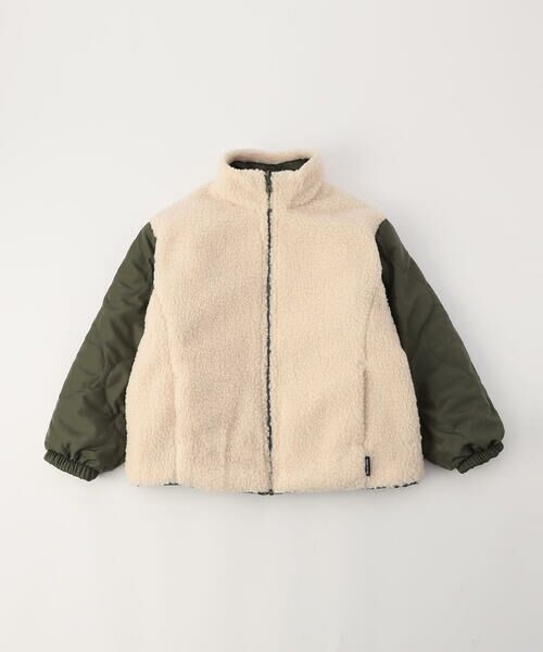 COMME CA ISM/コムサイズム 【オンライン限定カラー:ブラック】リバーシブル キルト×ボア ブルゾン カーキ 150cm COMME CA ISM/コムサイズム 【オンライン限定カラー:ブラック】リバーシブル キルト×ボア ブルゾン カーキ 150cm