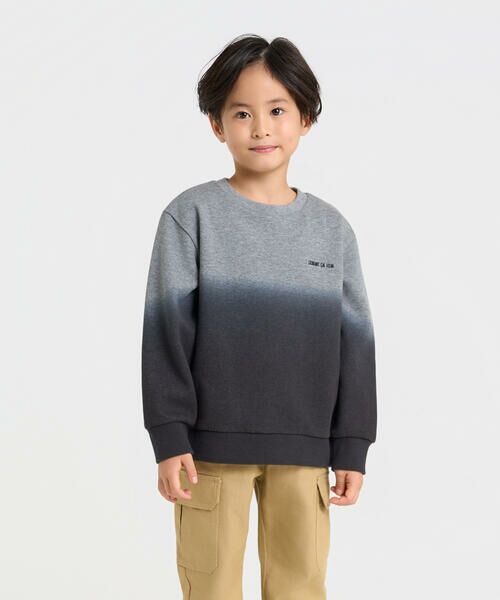 COMME CA ISM/コムサイズム グラデーショントレーナー ブラック 130cm