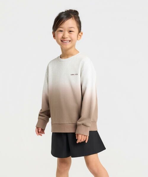 COMME CA ISM/コムサイズム グラデーショントレーナー ブラウン 100cm