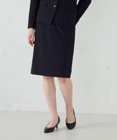 【セットアップ対応】SUPER-TEX ウール混トロピカルストレッチ タイトスカート