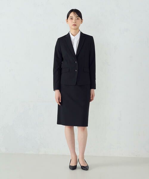 COMME CA ISM / コムサイズム セットアップ | 【セットアップ対応】SUPER-TEX ウール混トロピカルストレッチ タイトスカート | 詳細1