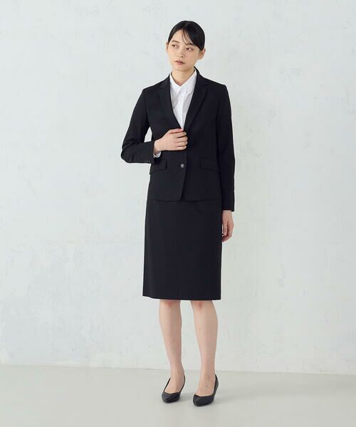 COMME CA ISM / コムサイズム セットアップ | 【セットアップ対応】SUPER-TEX ウール混トロピカルストレッチ タイトスカート | 詳細2