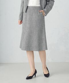 COMME CA ISM / コムサイズム ロング・マキシ丈スカート | 【セットアップ対応】ラメツイード スカート