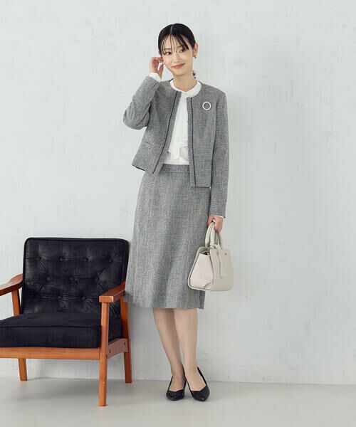 COMME CA ISM / コムサイズム ロング・マキシ丈スカート | 【セットアップ対応】ラメツイード スカート | 詳細2