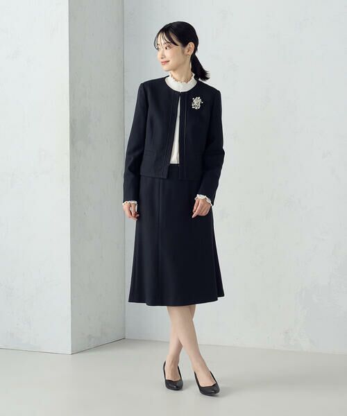 COMME CA ISM / コムサイズム ノーカラージャケット | 【セットアップ対応】ラメツイード ジャケット | 詳細18