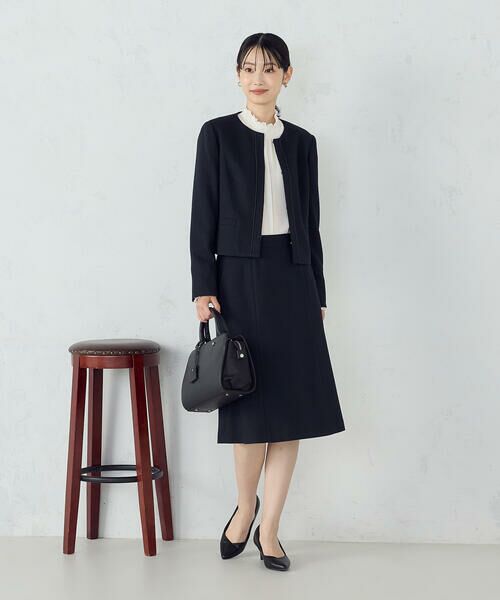 COMME CA ISM / コムサイズム ノーカラージャケット | 【セットアップ対応】ラメツイード ジャケット | 詳細23