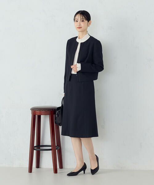 COMME CA ISM / コムサイズム ノーカラージャケット | 【セットアップ対応】ラメツイード ジャケット | 詳細16