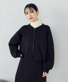 COMME CA ISM / コムサイズム ブルゾン | コード刺繍 ドッキングシルエットブルゾン / セットアップ対応