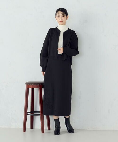 COMME CA ISM / コムサイズム ブルゾン | コード刺繍 ドッキングシルエットブルゾン / セットアップ対応 | 詳細1