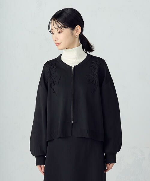 COMME CA ISM / コムサイズム ブルゾン | コード刺繍 ドッキングシルエットブルゾン / セットアップ対応 | 詳細11