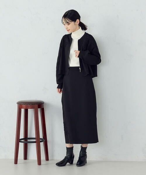 COMME CA ISM / コムサイズム ブルゾン | コード刺繍 ドッキングシルエットブルゾン / セットアップ対応 | 詳細2