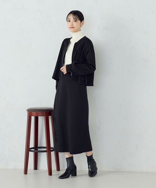 COMME CA ISM / コムサイズム ブルゾン | コード刺繍 ドッキングシルエットブルゾン / セットアップ対応 | 詳細3