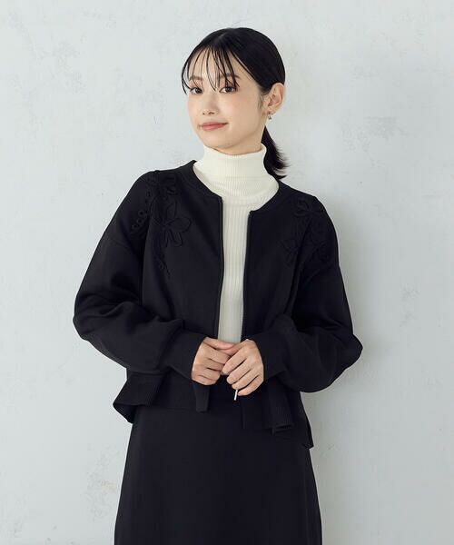 COMME CA ISM / コムサイズム ブルゾン | コード刺繍 ドッキングシルエットブルゾン / セットアップ対応 | 詳細4