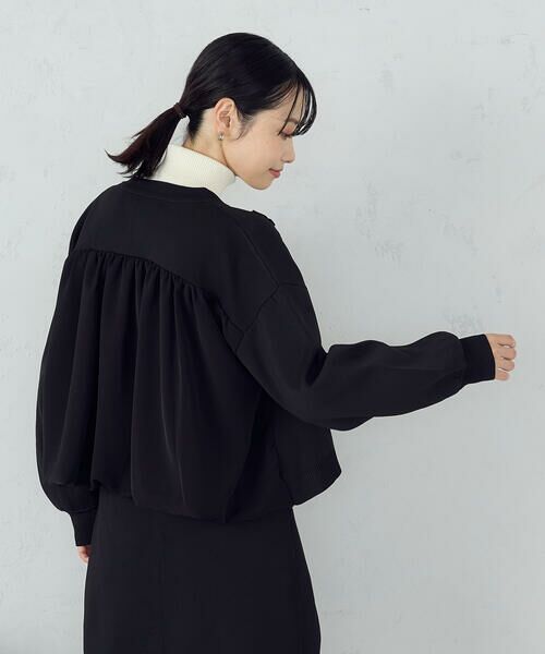 COMME CA ISM / コムサイズム ブルゾン | コード刺繍 ドッキングシルエットブルゾン / セットアップ対応 | 詳細7