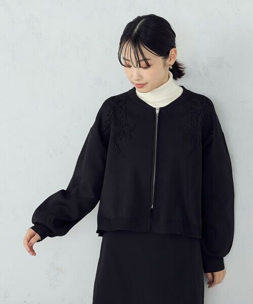 COMME CA ISM / コムサイズム ブルゾン | コード刺繍 ドッキングシルエットブルゾン / セットアップ対応 | 詳細8