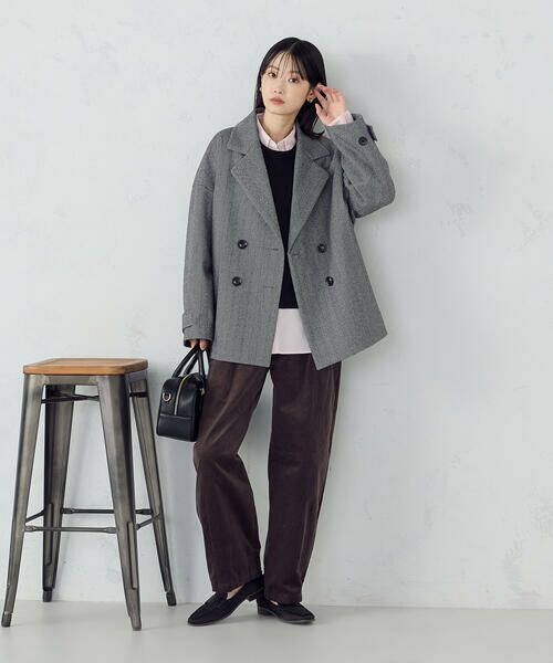 COMME CA ISM / コムサイズム ピーコート | オーバーサイズ Pコート | 詳細23
