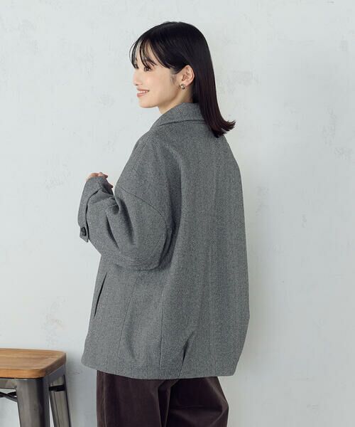 COMME CA ISM / コムサイズム ピーコート | オーバーサイズ Pコート | 詳細29